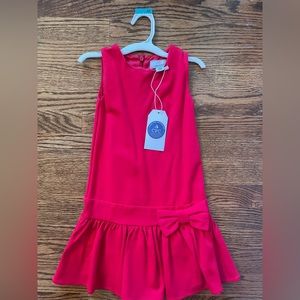 🆕❤️Classic Prep Childrenswear beautiful red sleeveless dress bow accent.🆕❤️